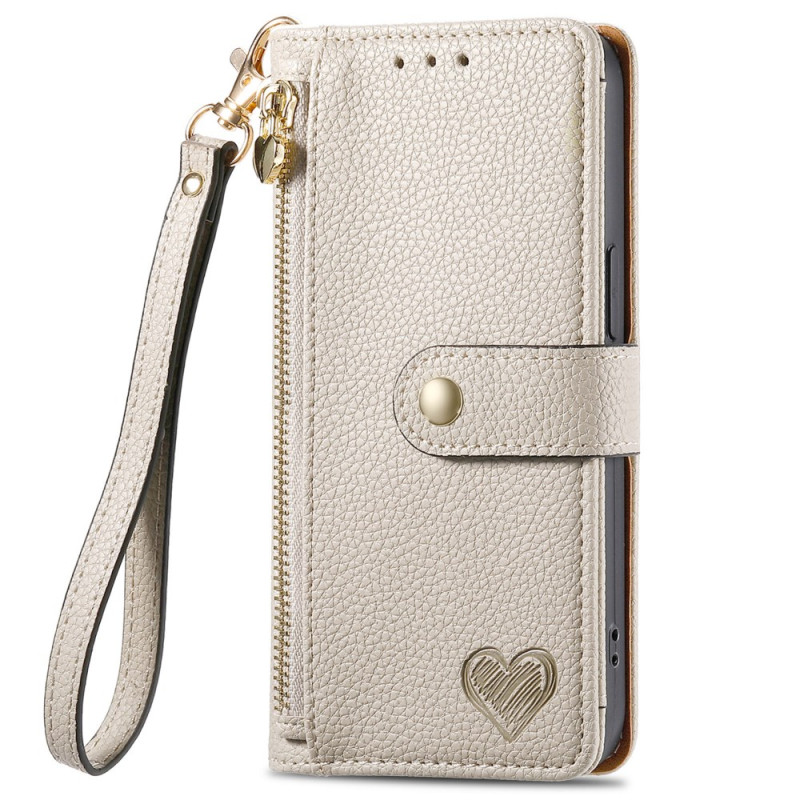 Moto G55 5G Wallet Case with RFID Protection Heart