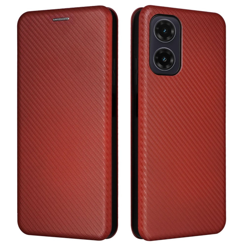 Flip Cover Moto G35 5G Carbon Fibre