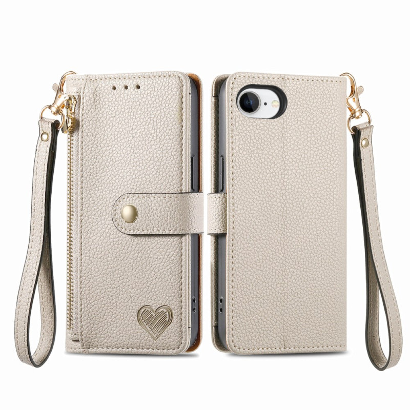 Case iPhone 16E RFID Protection Heart Design