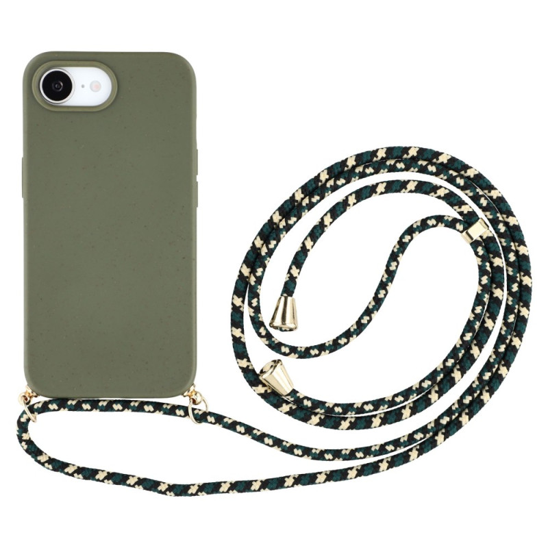 Silicone and Wheat Straw iPhone 16E String Case