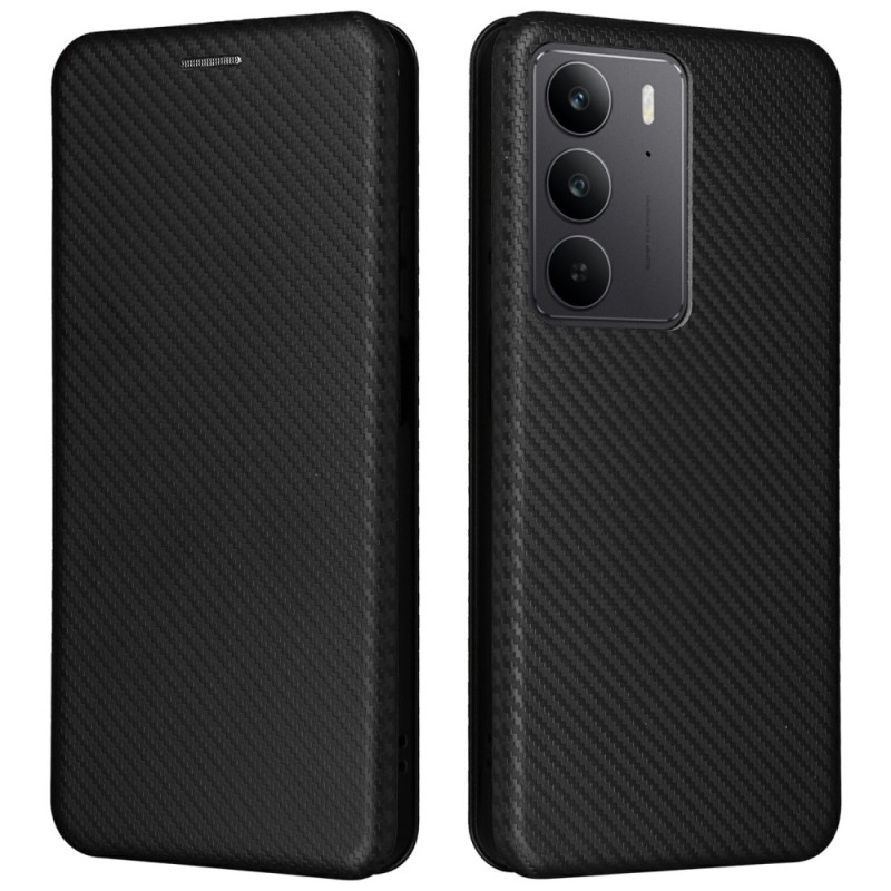 Flip Cover Realme C75 Carbon Fibre