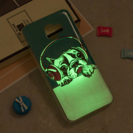 Samsung Galaxy J6 Fluorescent Dog Case