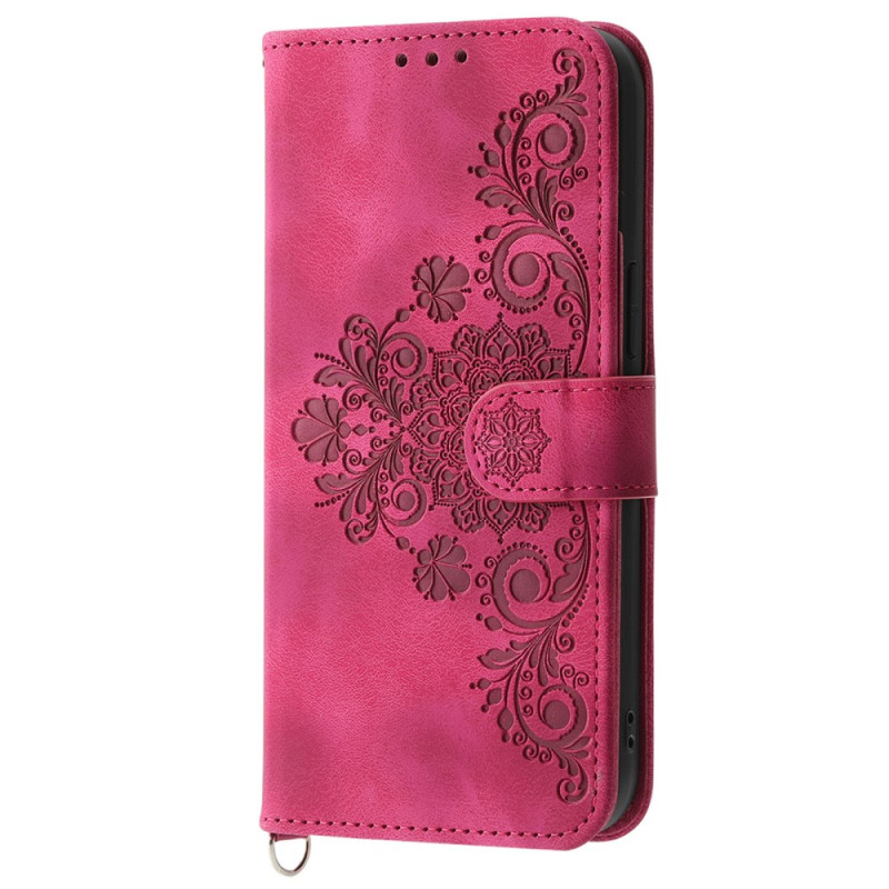 Samsung Galaxy M35 5G Floral Case with Strap and Shoulder Strap