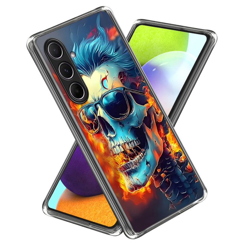 Samsung Galaxy A56 5G Flaming Skull Case