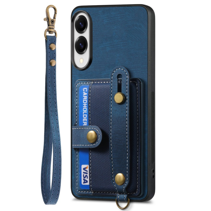 Samsung Galaxy S25 Edge Retro Case Card Holder and Strap