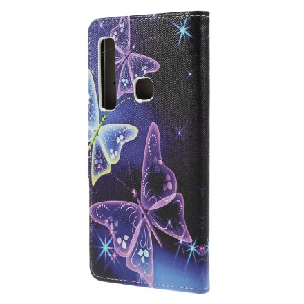 Samsung Galaxy A9 Case Butterflies and Flowers