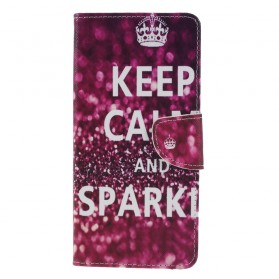 Cover Samsung Galaxy J6 Plus Keep Calm and Sparkle