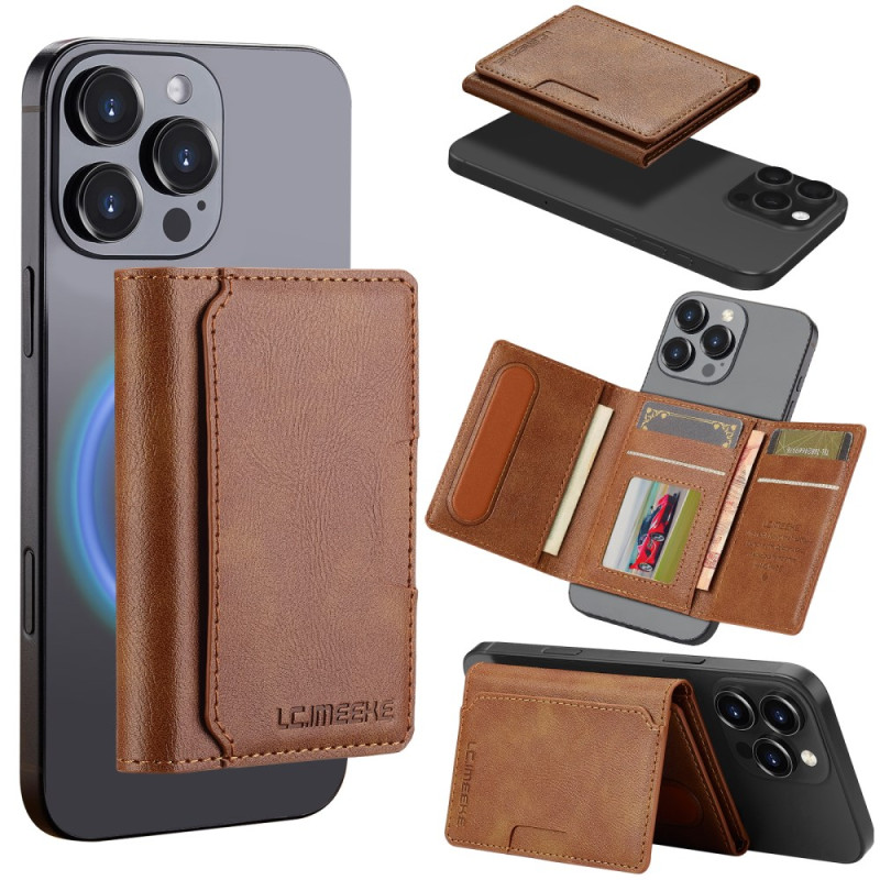 Magnetic card holder with RFID lock and stand