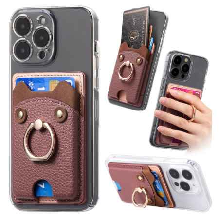 Adhesive card holder with...