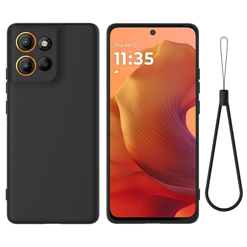 Moto G15 Power Liquid Silicone Lanyard Case