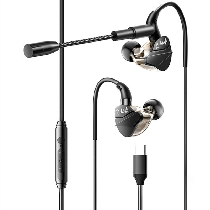 Wired Gaming Headset with Type-C Digital Interface and ESSAGER Microphone
