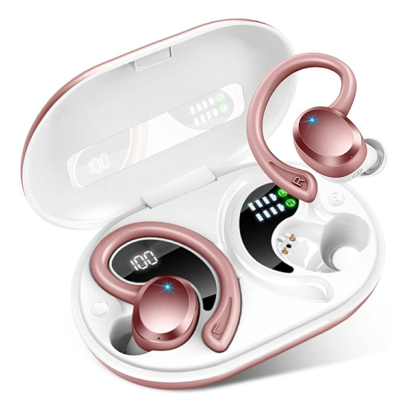 Wireless Earphones with Metal Effect Ear Hook
