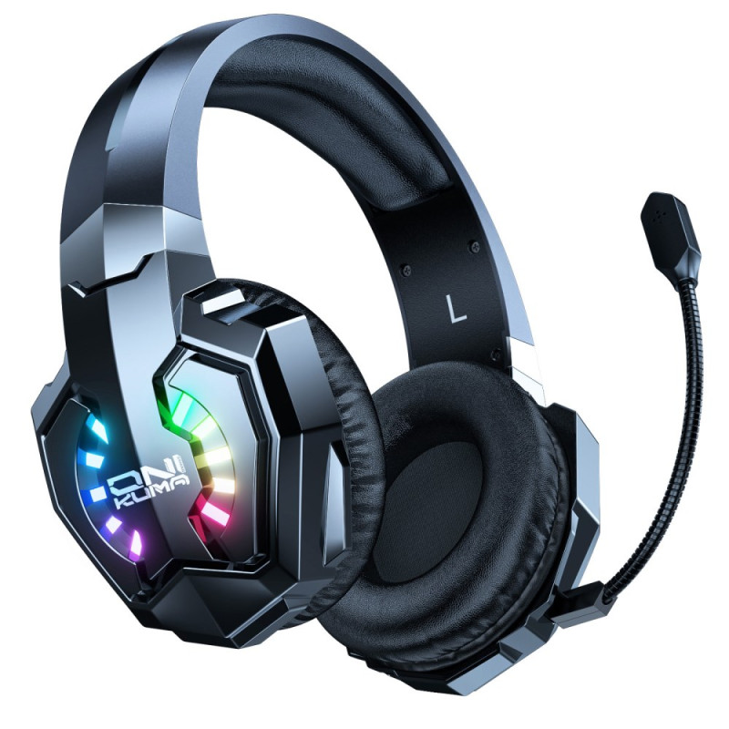 ONIKUMA Gaming Headset with Triple Lighting Mode and Surround Sound