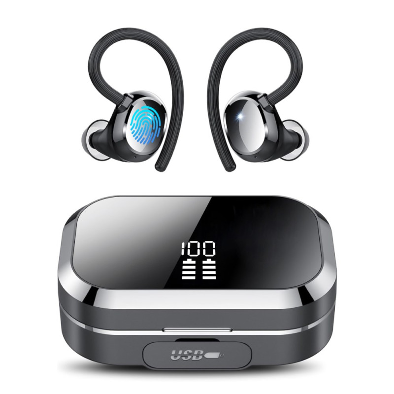 Earphones with External Battery Function and TWS Ear Hooks