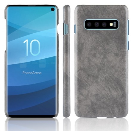 Samsung Galaxy S10 Leather Case Lychee Effect