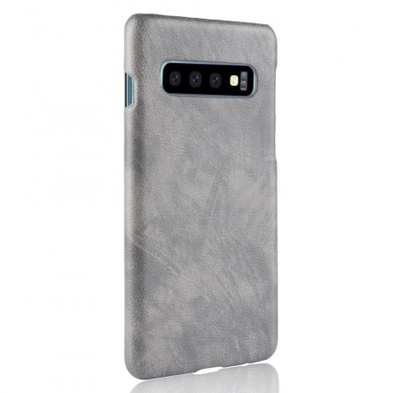 Samsung Galaxy S10 Leather Case Lychee Effect