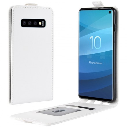 Samsung Galaxy S10 Foldable Leather Effect Case