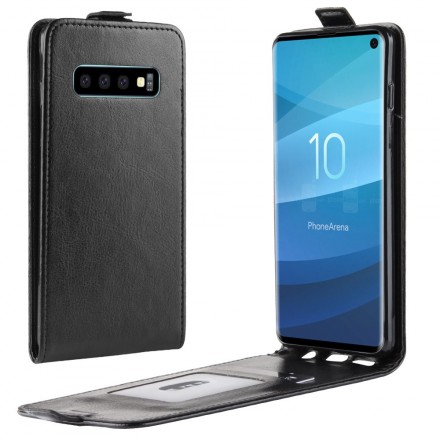 Samsung Galaxy S10 Foldable Leather Effect Case