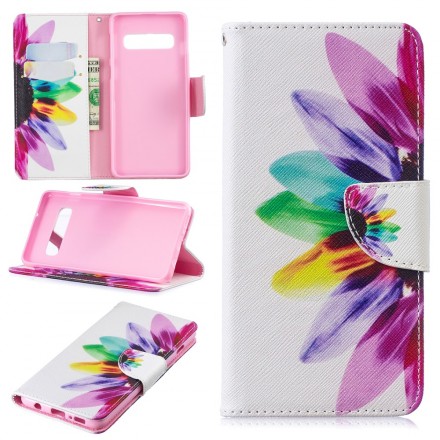 Cover Samsung Galaxy S10 Fleur Aquarelle