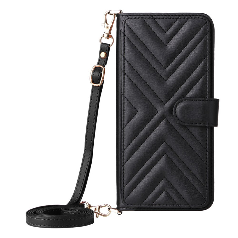 Oppo A5 Pro 5G Padded Case with Strap and Shoulder Strap
