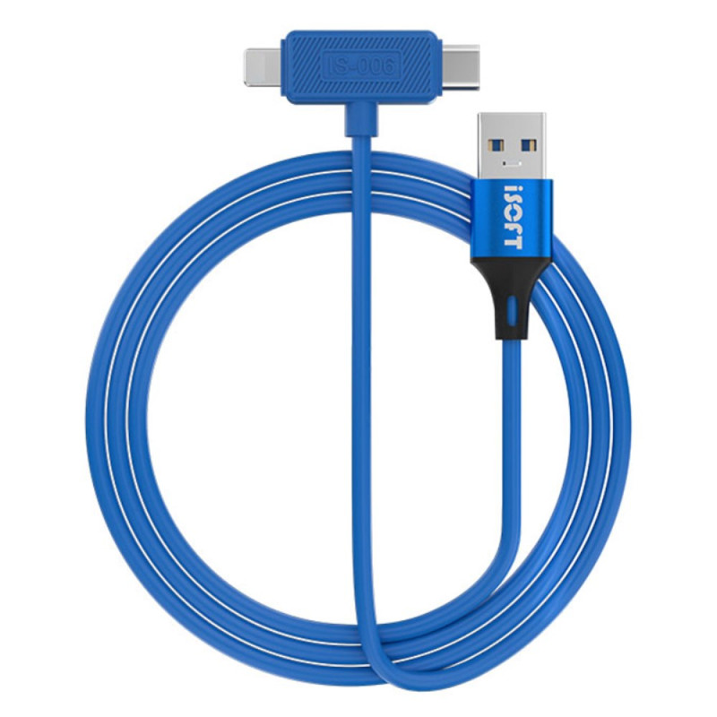 Dual Interface Data Transmission and Repair Cable for iPhone and iPad