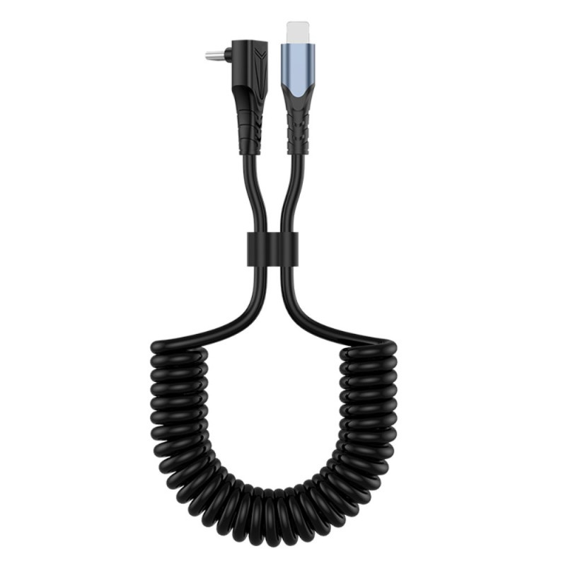 Type-C to Lightning retractable fast charging cable