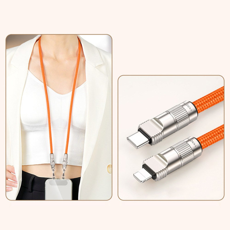 Type-C to L-Port Mobile Phone Charging Cable