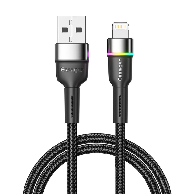 USB-A to 6-pin Quick Charge Cable with LED 2m TRIAL