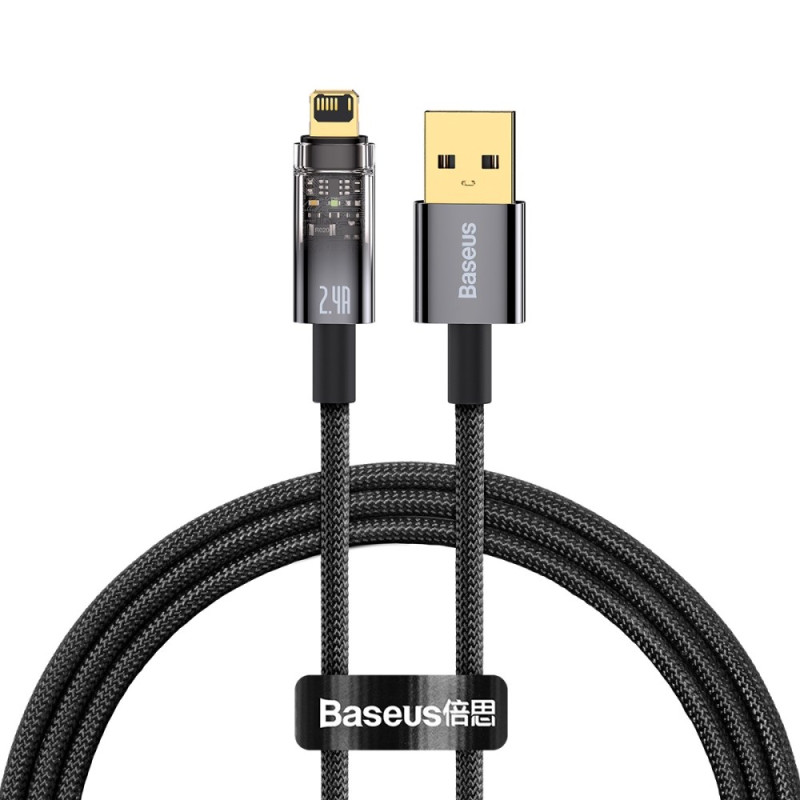 USB to iP cable with Explorer Series BASEUS Auto Start/Stop - 1m