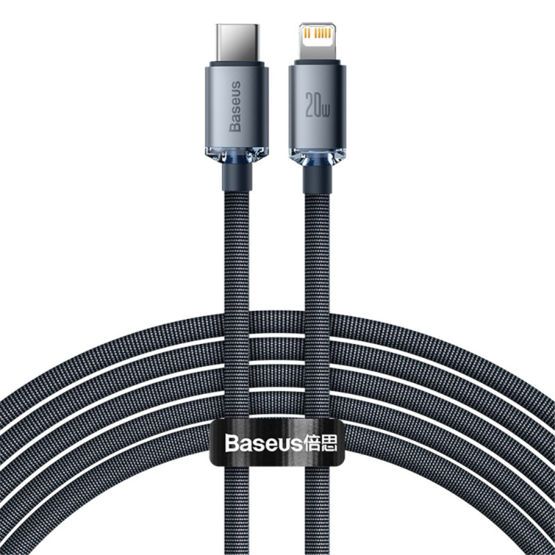 Type-C to iP Crystal Shine BASEUS Charging Cable - 2m