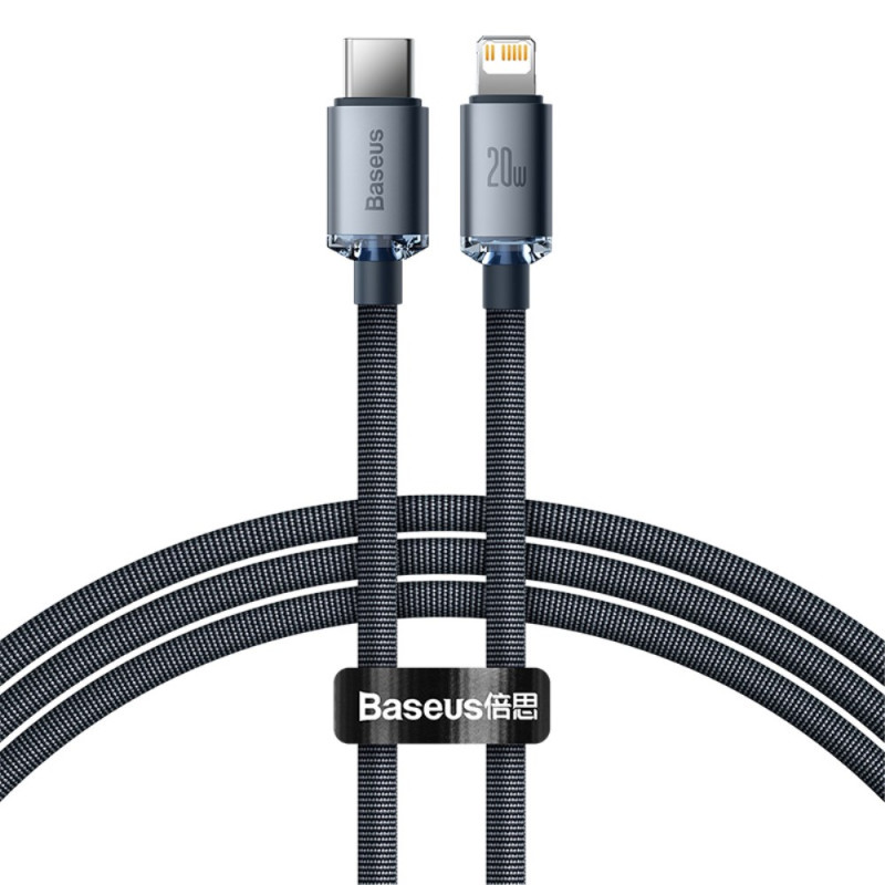 BASEUS Type-C to iP Crystal Shine Series Fast Charging Cable - 1.2m