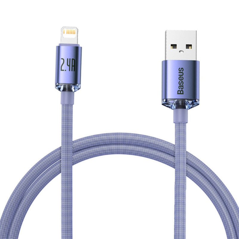 BASEUS USB to iP Crystal Shine Series Quick Charge Cable