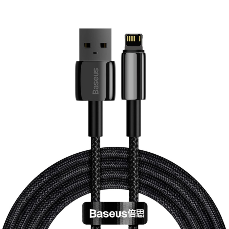 USB to iP 2M Tungsten Gold Series Charging and Data Transfer Cable (black) BASEUS - 2m