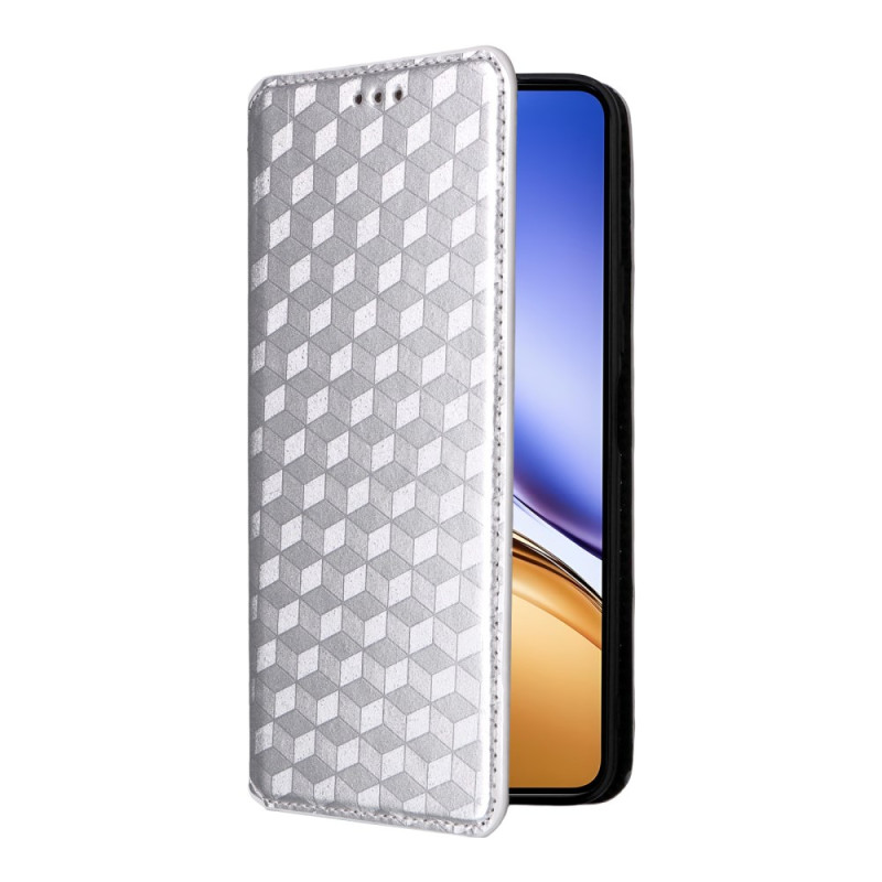 Flip Cover Realme 14 5G / 14T 5G 3D rhombuses