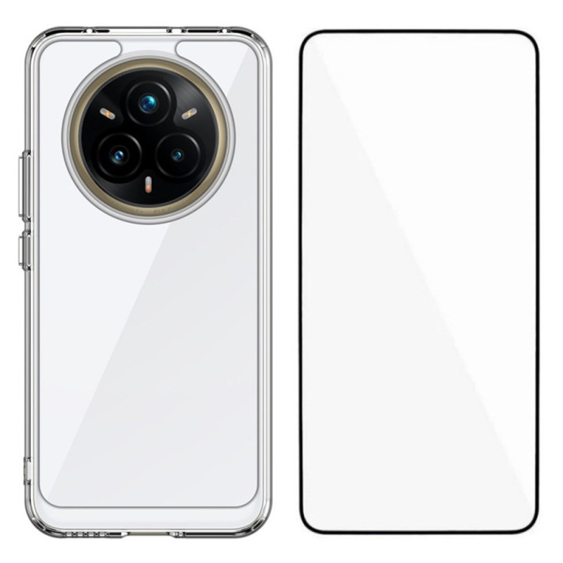Realme 14 Pro Plus 5G Clear Case with Tempered Glass Screen Protector