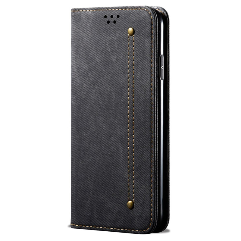 Flip Cover Realme Note 60X / C63 / C61 Jeans Fabric