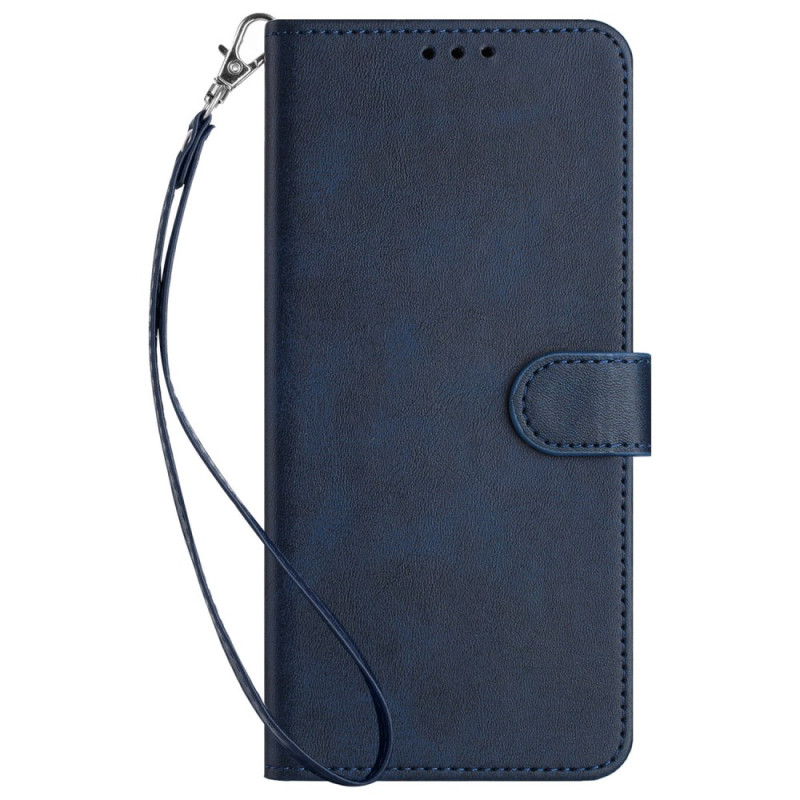 Honor X8b Cover Plain Leather Effect with Strap