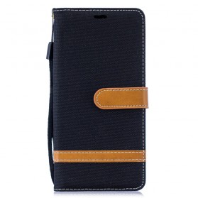 Samsung Galaxy S10 Plus Fabric and Leather Effect Case with Strap