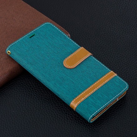 Samsung Galaxy S10 Plus Fabric and Leather Effect Case with Strap