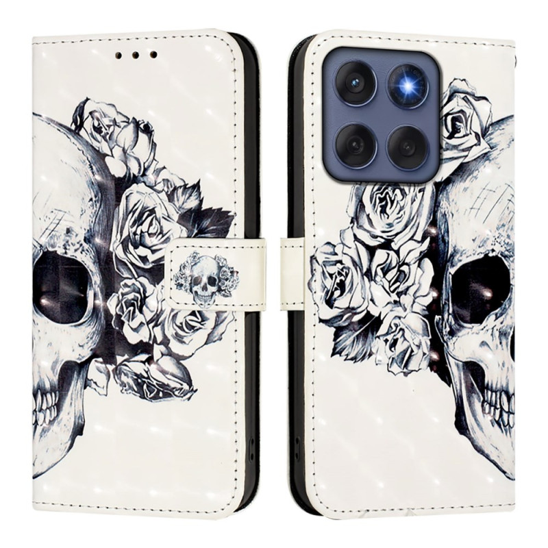 Case Motorola Edge 60 / 60 Fusion Skull & Crossbones Floral