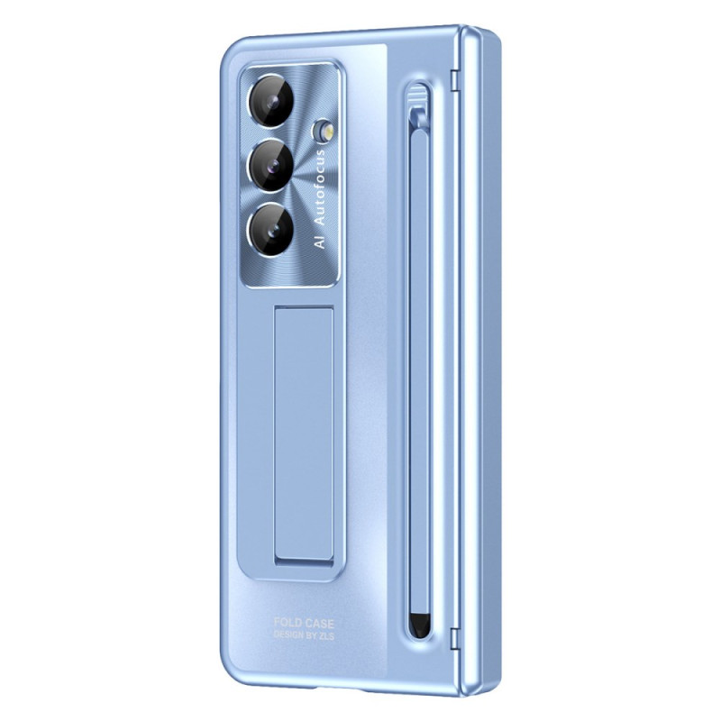 Coque Samsung Galaxy Z Fold 7 5G Effet Métal Support et Protection d'Écran
