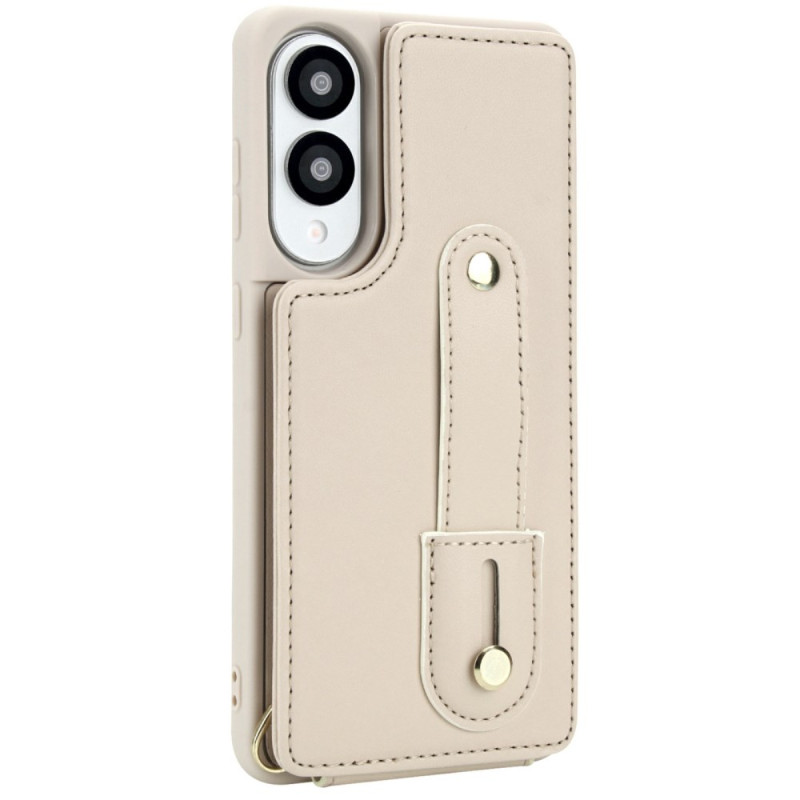 Coque Samsung Galaxy S25 Edge Porte-Cartes avec Sangle et bandoulière