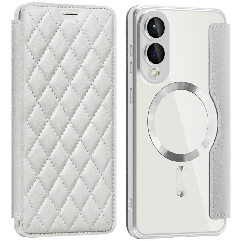 Flip Cover Samsung Galaxy S25 Edge Compatible MagSafe Matelassée
