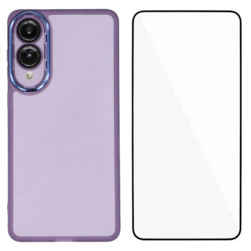 Samsung Galaxy S25 Edge Tinted Cover with Tempered Glass Screen Protector