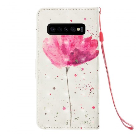 Samsung Galaxy S10 Plus Poppy Watercolor Case