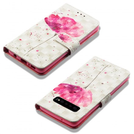 Samsung Galaxy S10 Plus Poppy Watercolor Case