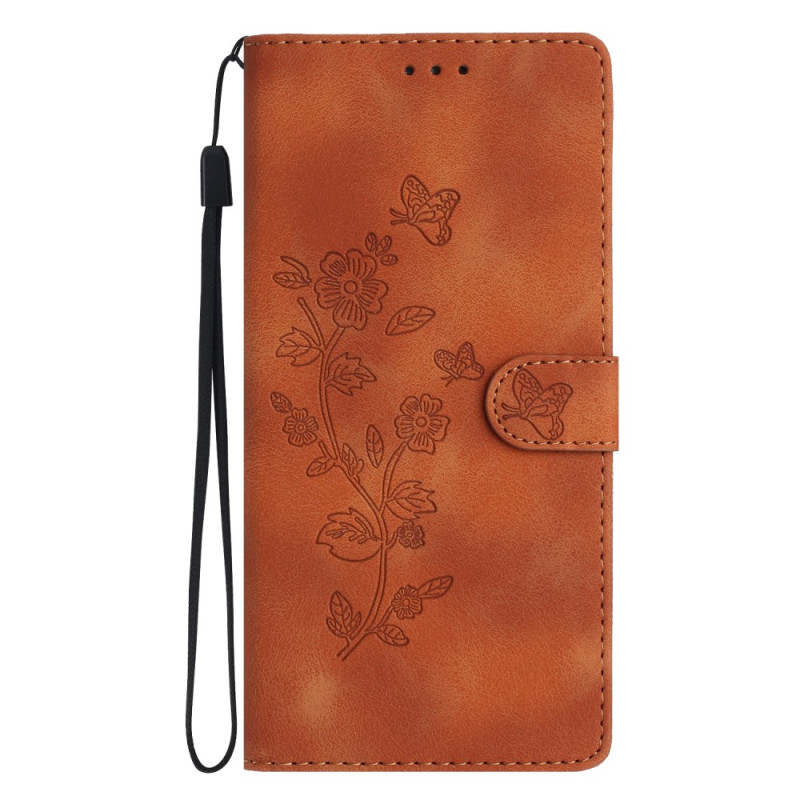 Honor Magic 7 Pro 5G Cover Suede Effect Floral Pattern
