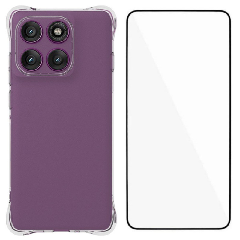 Motorola Edge 60 Pro Clear Backcover with Screen Protector