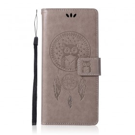 Samsung Galaxy S10 Plus Leather Case Catchy Owl