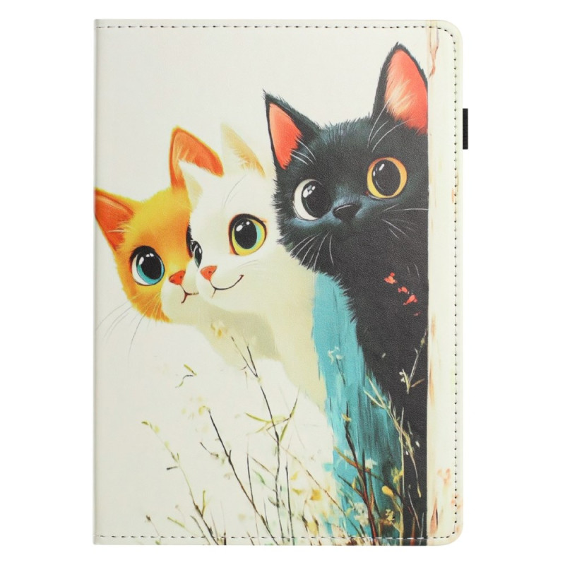 Samsung Galaxy Tab S10 FE / S9 / S9 FE Case Three Cats Design